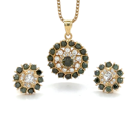 Diamond Double Halo Set