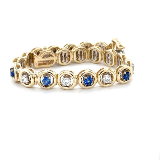 Sapphire and Diamond Bracelet