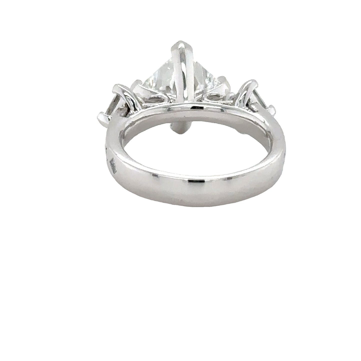 Triangular Diamond Engagement Ring