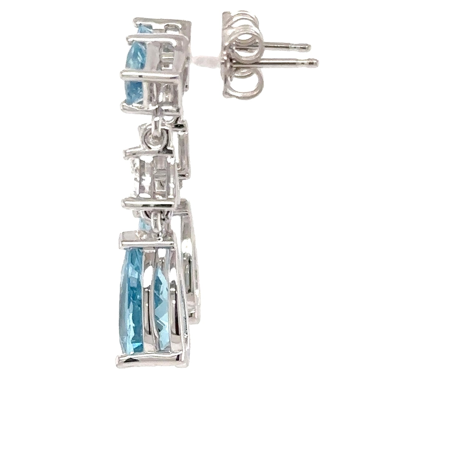 Aquamarine Teardrop Earrings