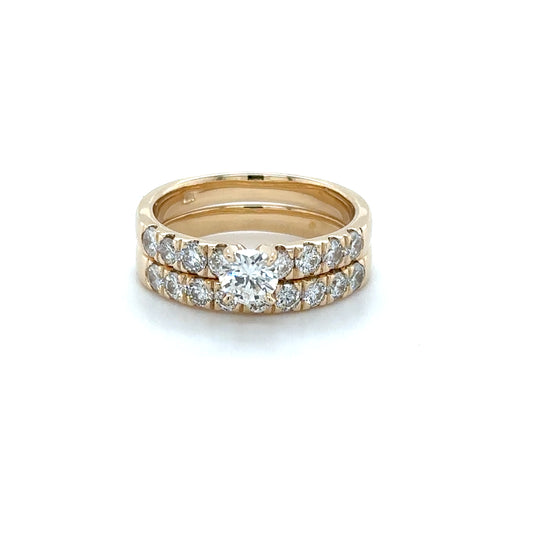 Stacked Band Engagement Ring