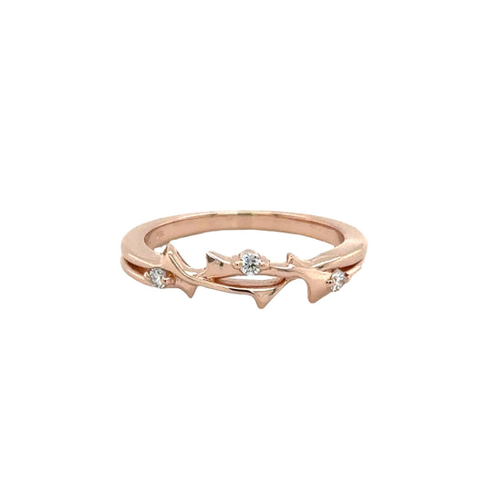 Rose Gold Branch Ring