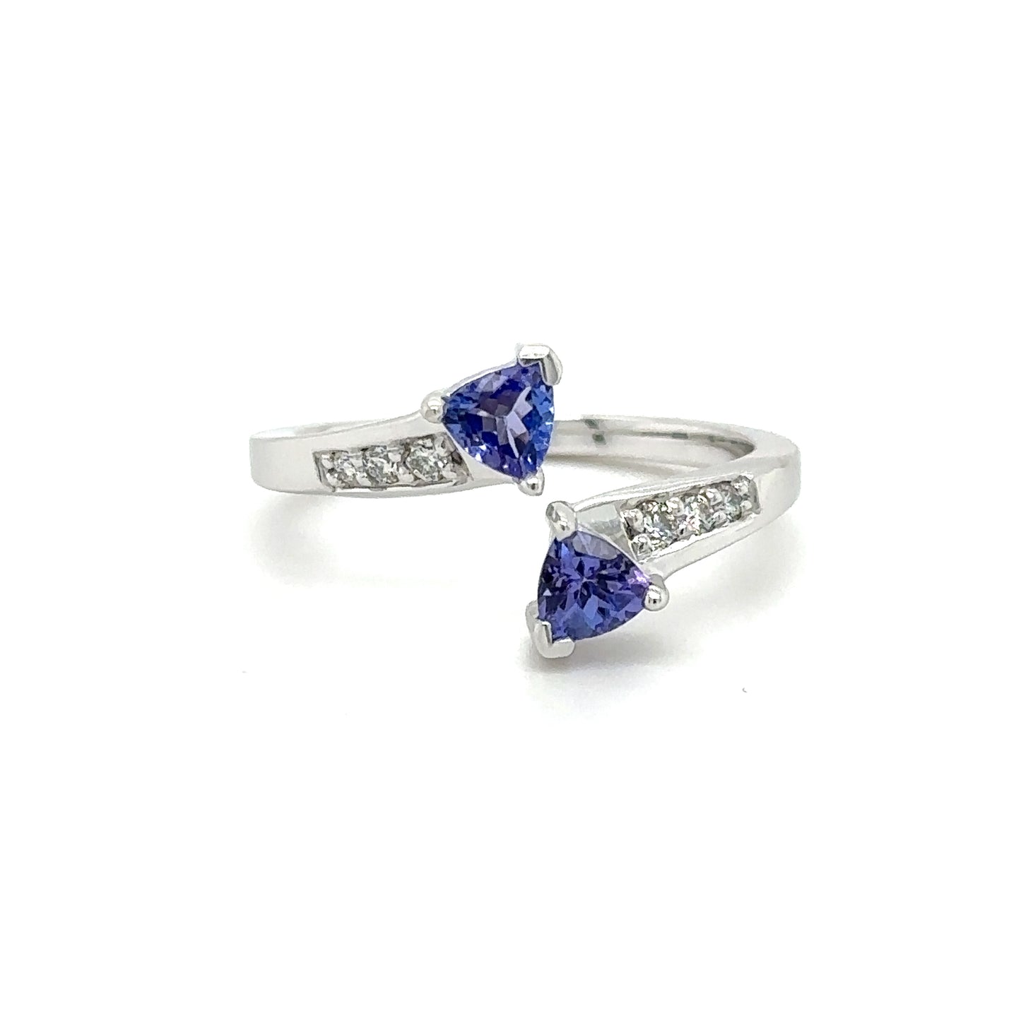 Sapphire Trillion Ring