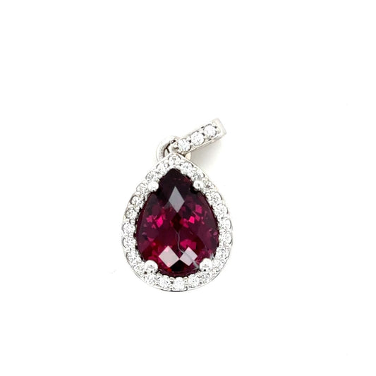 Ruby & Diamond Pendant***