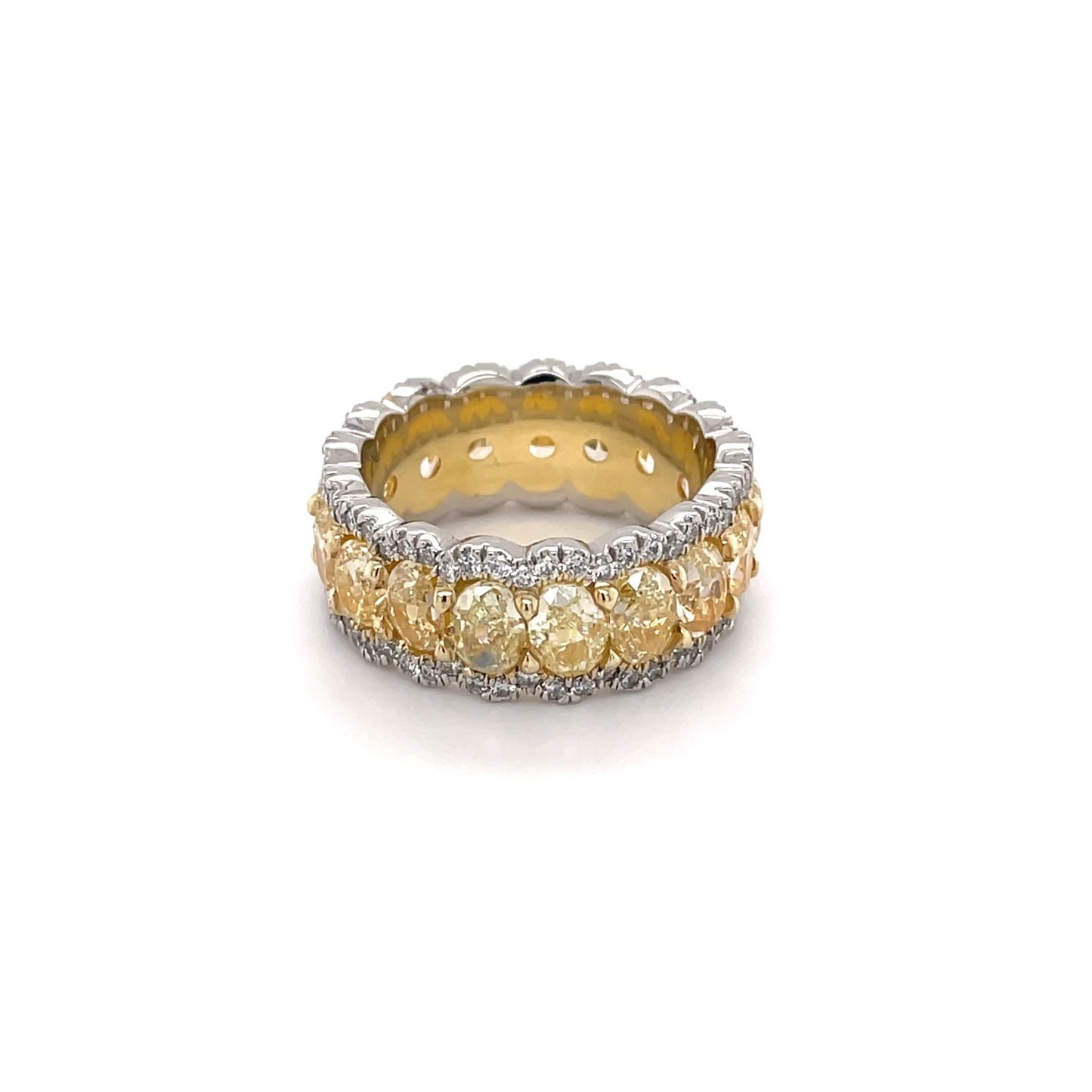 Yellow Oval Eternity Band