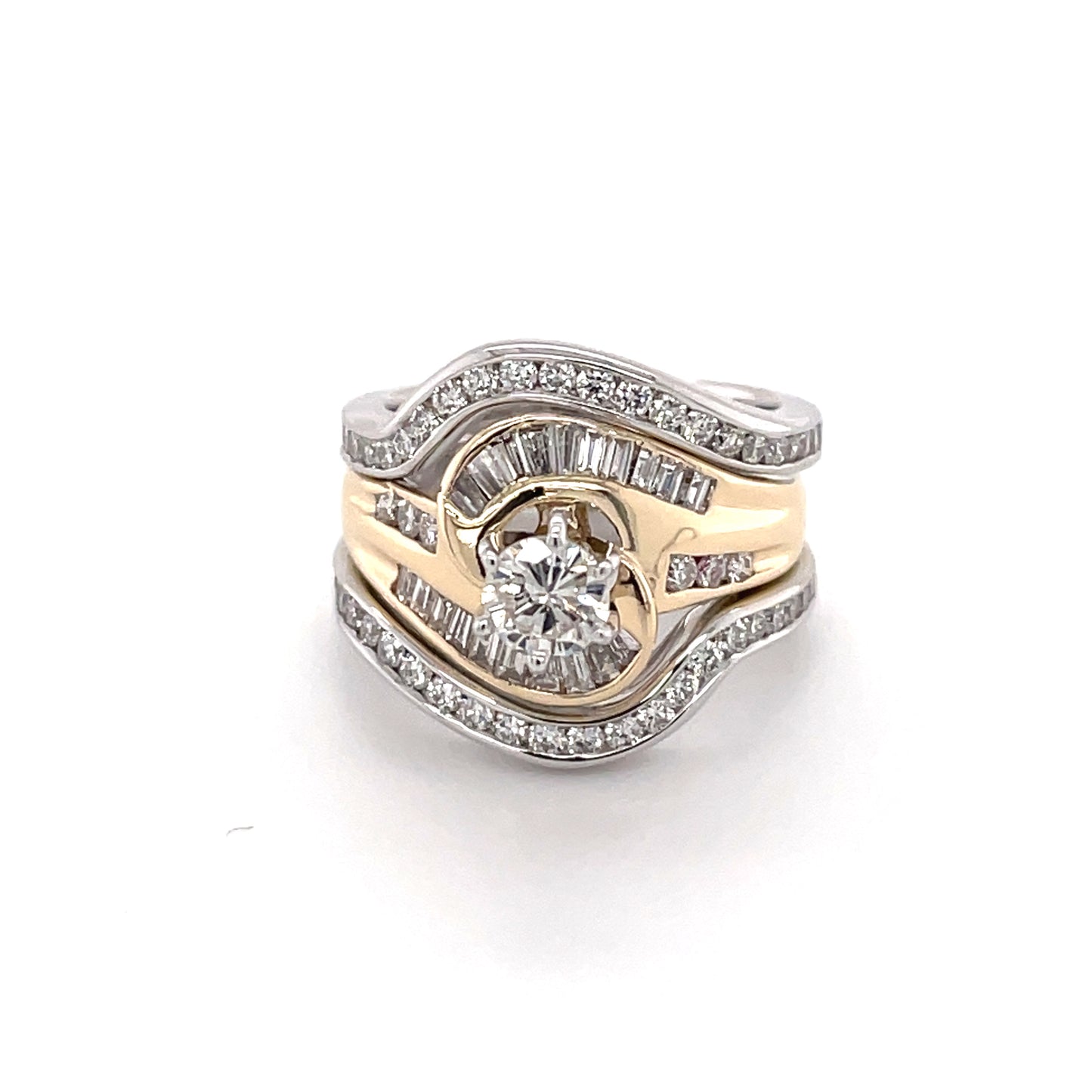 Mixed Gold Statement Ring