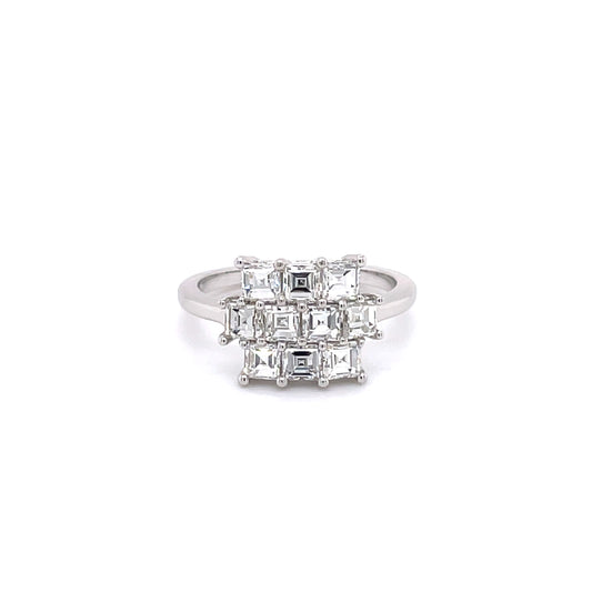 Diamond Cluster Ring