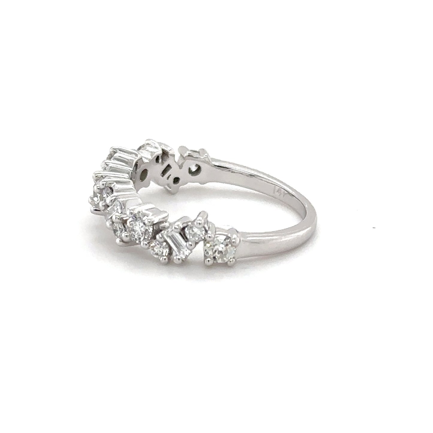 Baguette and Round Diamond Ring