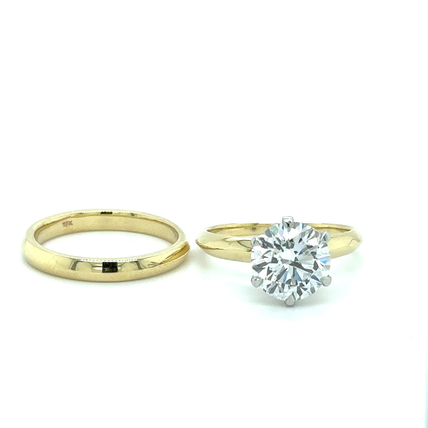Yellow Gold Wedding Set