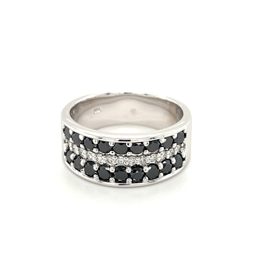 Black and White Diamond Band