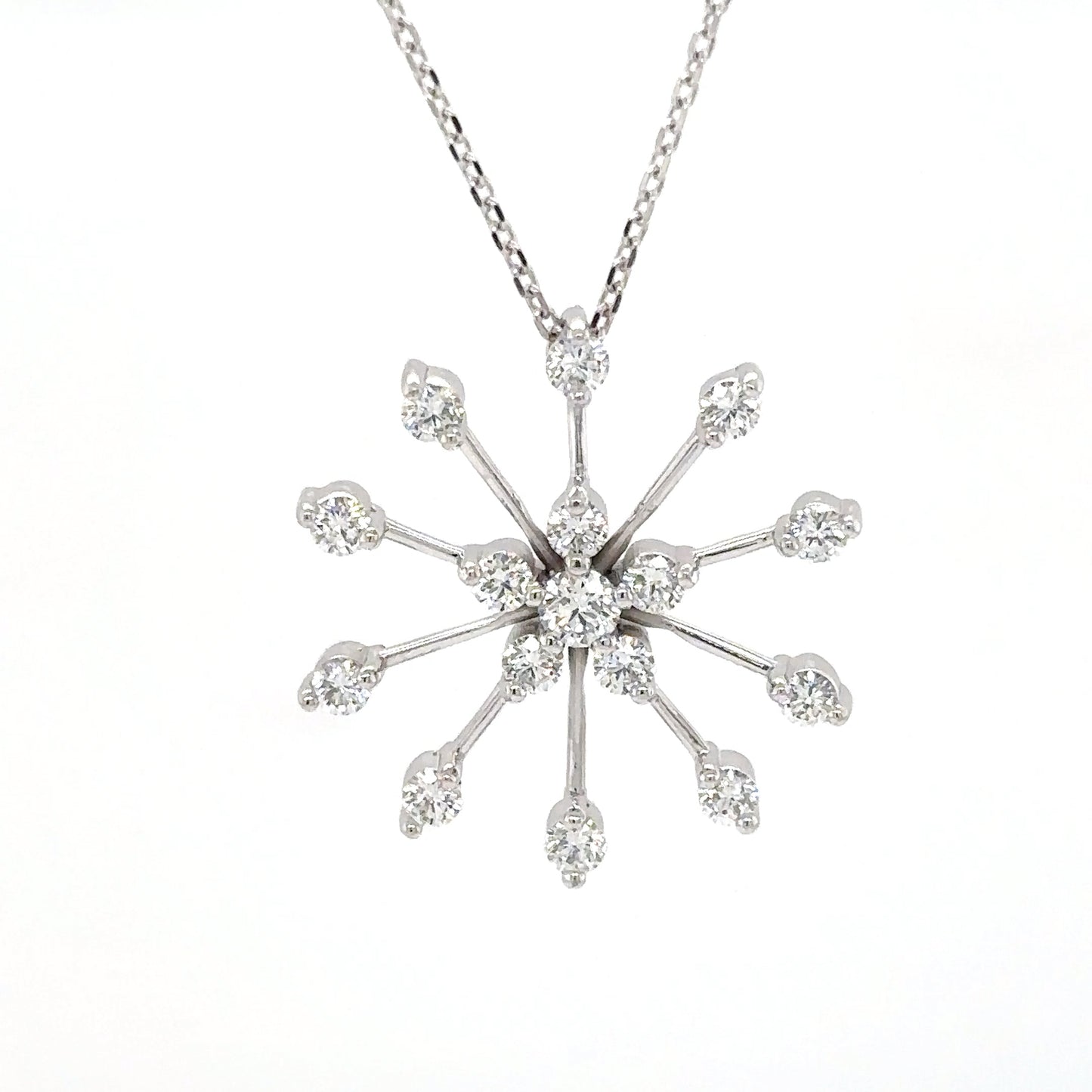Snowflake Diamond Pendant