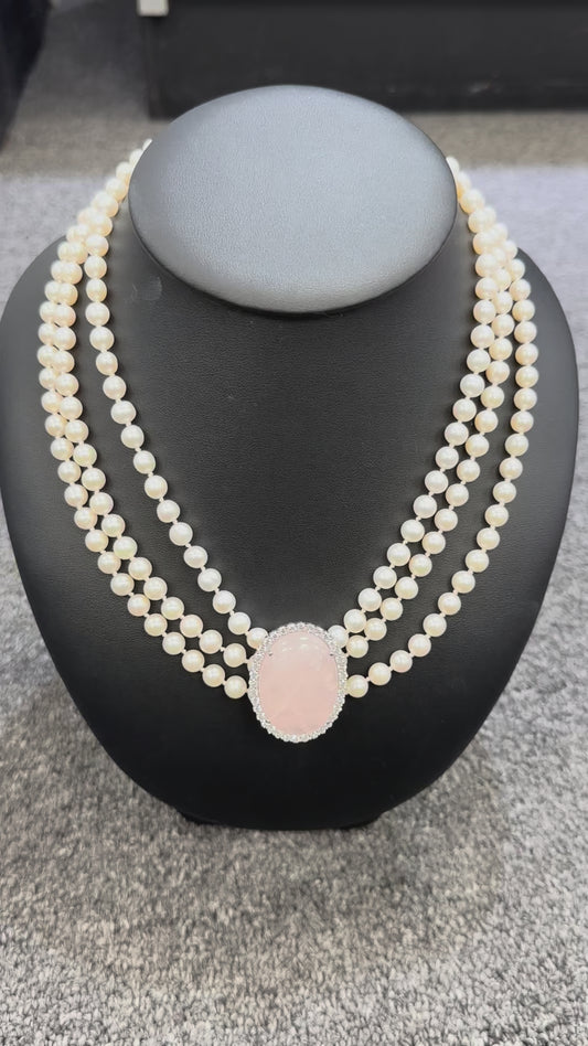 Pearl Multi Strand Necklace